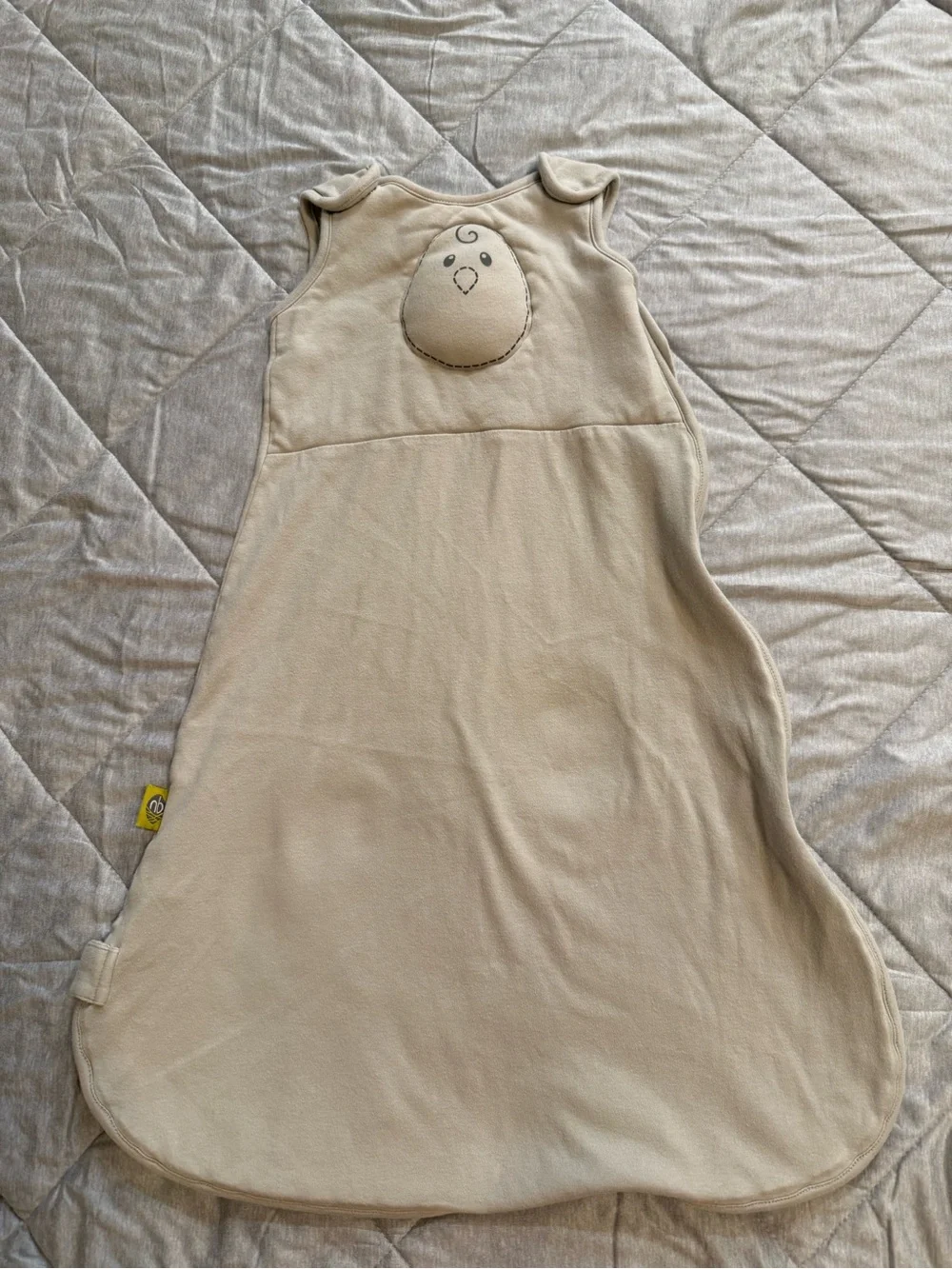 Nested Bean Cream Sleep Sack with Chick Applique